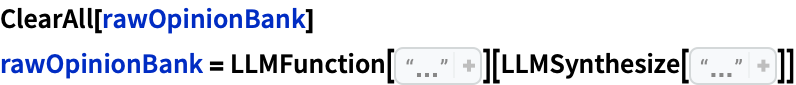 Generate 24 conflicting opinions